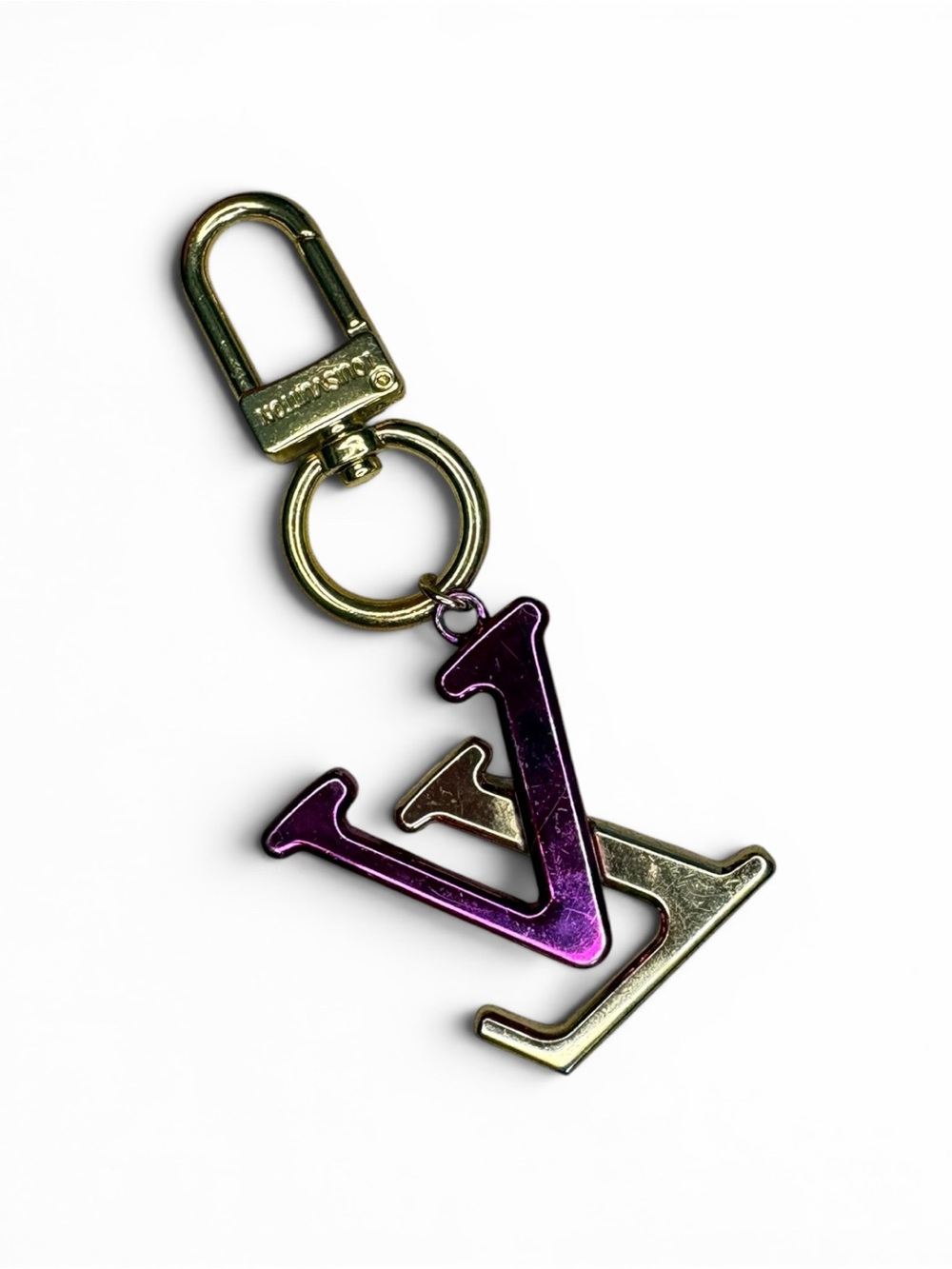 2 Authentic Louis Vuitton charm & Key chain upcycled with Bag Charm Keychain - Picture 5 of 7